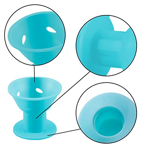 image for SIQUK 70 Pcs Hair Rollers Silicone Blue Hair Curlers Set Including 35 