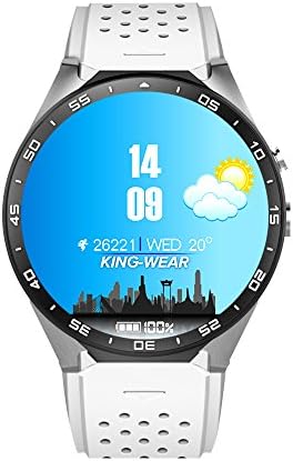 KW88 3G WIFI Smartwatch ,MTK6580,RAM 512MB + ROM 4GB(White)