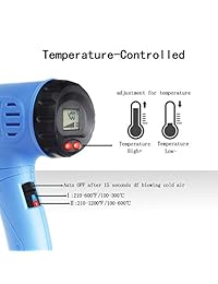 Pistola de calor MOWIS 1800W portátil multifunción eléctrica herramientas de calor DIY embellecedor envolver secado pintura