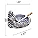 BIGOTTERS Mermaid Ashtray Vintage Cigar Ash Tray Home Decor Bar Smokers(Silver)