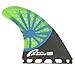 Prosea Blue Sunshine Surboard Fins Future Base Medium Size Surfing Thrusters G5 Size Made of Carbon Fiberglass and Honeycomb with 1 Key & 6 Screws