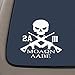 CMI NI268 2A Molon Labe 3 Percenter Decal | Premium Quality White Vinyl Decal | 5-Inches X 5.3-Inches | 2nd Amendment Decal
