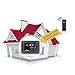 Wosports Weather Station Wireless Digital Color Forecast Remote Sensor Indoor Outdoor Temperature Humidity Monitor Alarm Clock with LED Backlight Multi Function( Black)