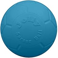 Jolly Pets Large Soccer Ball Floating-Bouncing Dog Toy, 8 inch Diameter, Ocean Blue