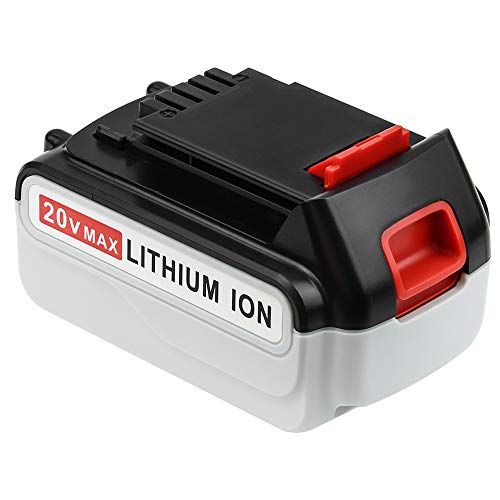 4.0Ah for Black and Decker 20V Lithium Battery LBXR20 LB20 LBX20 LBXR2020 LBX4020 LB2X4020-OPE LBXR20-OPE Cordless Power Tools GERIT BATT