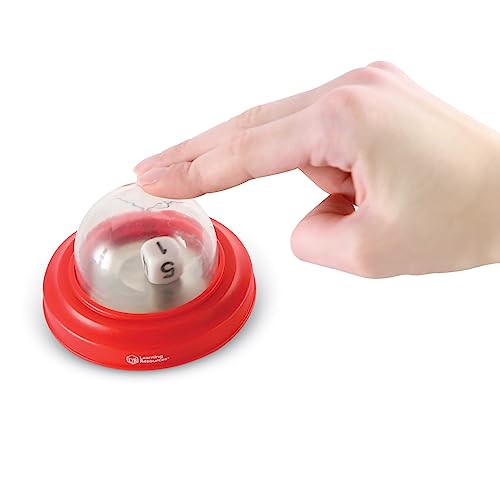 Learning Resources Dice Poppers - 2 Pieces, Ages 3+ Board Game Accessory, Dice Game, Dice Popper for Trivia Nights, Math Games for Kids