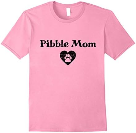 Mens "Pibble Mom" pit bull puppy dog pitbull mommy t-shirt 2XL Pink