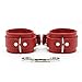 Amanda Wrist and Ankle Cuffs Handmade Real Lambskin Leather Handcuffs and Leg Cuffs (Red, Wrist)thumb 3