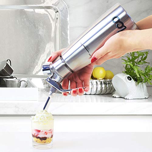 ICO Brand 1 Pint All Stainless Steel Professional Whipped Cream Dispenser