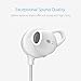 Bluetooth Headphones, iXCC Wireless Sports Earphones Half-in-Ear EarBuds, Apt-x Stereo, Bluetooth V4.1, IPX4 Nano Coating Sweatproof, Noise Cancelling Headset - White