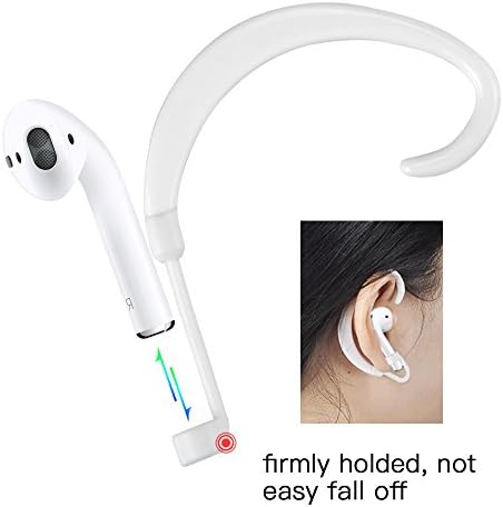 [2PCS/Pack]AirPods hang apple Wireless earbud Holder for iPhone 7 &amp; iPhone 7 Plus wireless earphone set (White)