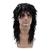 COSPLAZA 80s Heavy Metal Rocker Cosplay Wig Adult Long Curly Wavy Male Rocking Dude Hair