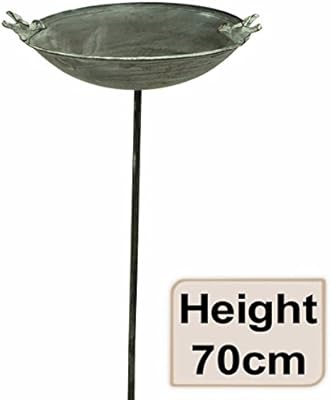 E2e Rustic Grey Love Birds Free Standing Bird Bath Birdbath Wild