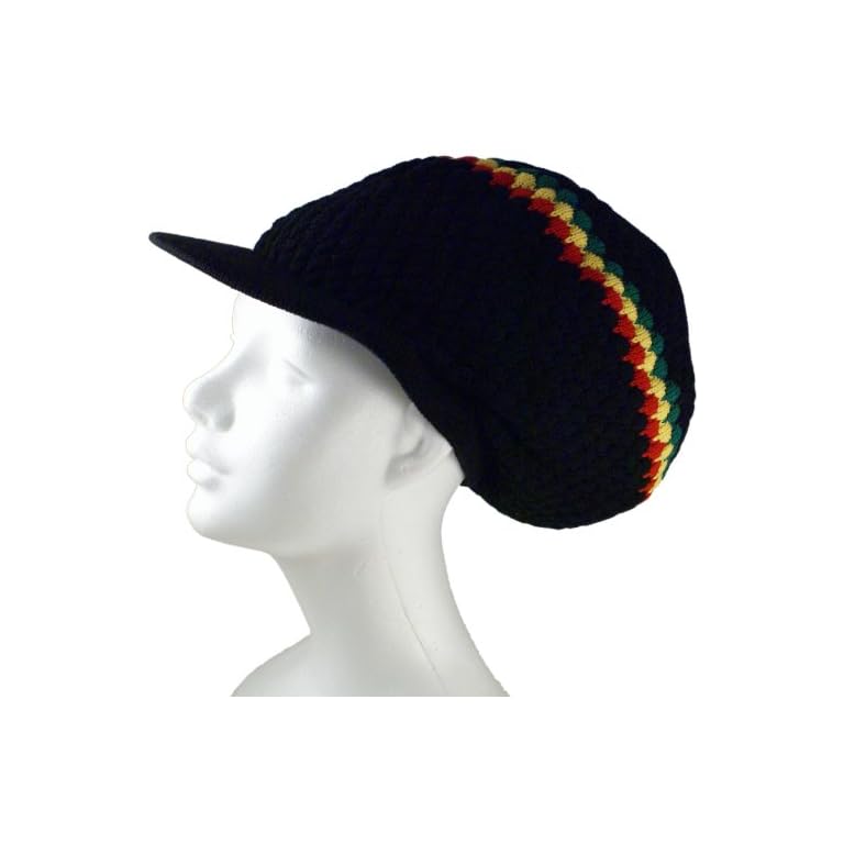 Shoe String King SSK Rasta Knit Tam Hat Dreadlock Cap