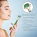 Jade Roller for Face,Jade Facial Roller Anti Aging Jade Roller Massager Natural Jade Face Roller Gua Sha Tool Eye/Neck Beauty Roller for Slimming Rejuvenate Skin Remove Wrinkls (Green Jade Roller)