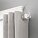 Sheffield Home, AMG and Enchante Accessories Diamond Curtain Rod 36 to 66-Inch, R1132-Y4, Silver