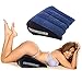 Inflatable Portable Sexy Pillow Lounge Aid Positioning Travel Pillow Triangle Wedge Adult Couple Game Toy Magic Cushion (Blue, A)thumb 1