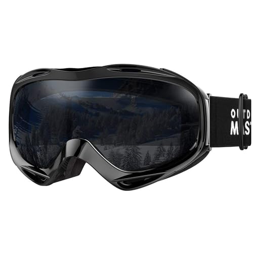413Q+eeIwiL Outdoormaster Otg Skibrille - Überbrille Ski-/Snowboardbrille Für Männer, Frauen &Amp; Jugendliche - 100% Uv-Schutz (Vlt 8% Schwarz)