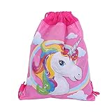 DPIST 12 Pack Unicorn Gift Bags Drawstring Party Bag Unicorn Party Favors,10.613.4
