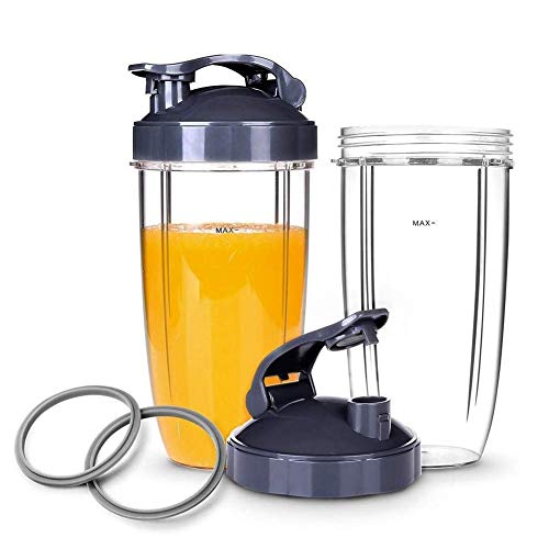 2pcs NutriBullet Flip Top To-Go Lid juicer accessories & Replacement Parts for 600w and Pro 900w Blender - Thumbnail 2