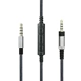 NewFantasia Replacement Cable Compatible with Sennheiser HD4.40, HD 4.40 BT, HD4.50, HD 4.50 BTNC, HD4.30i, HD4.30G Headphone, Remote Volume & Mic Compatible with Samsung Galaxy Xiaomi Huawei Android
