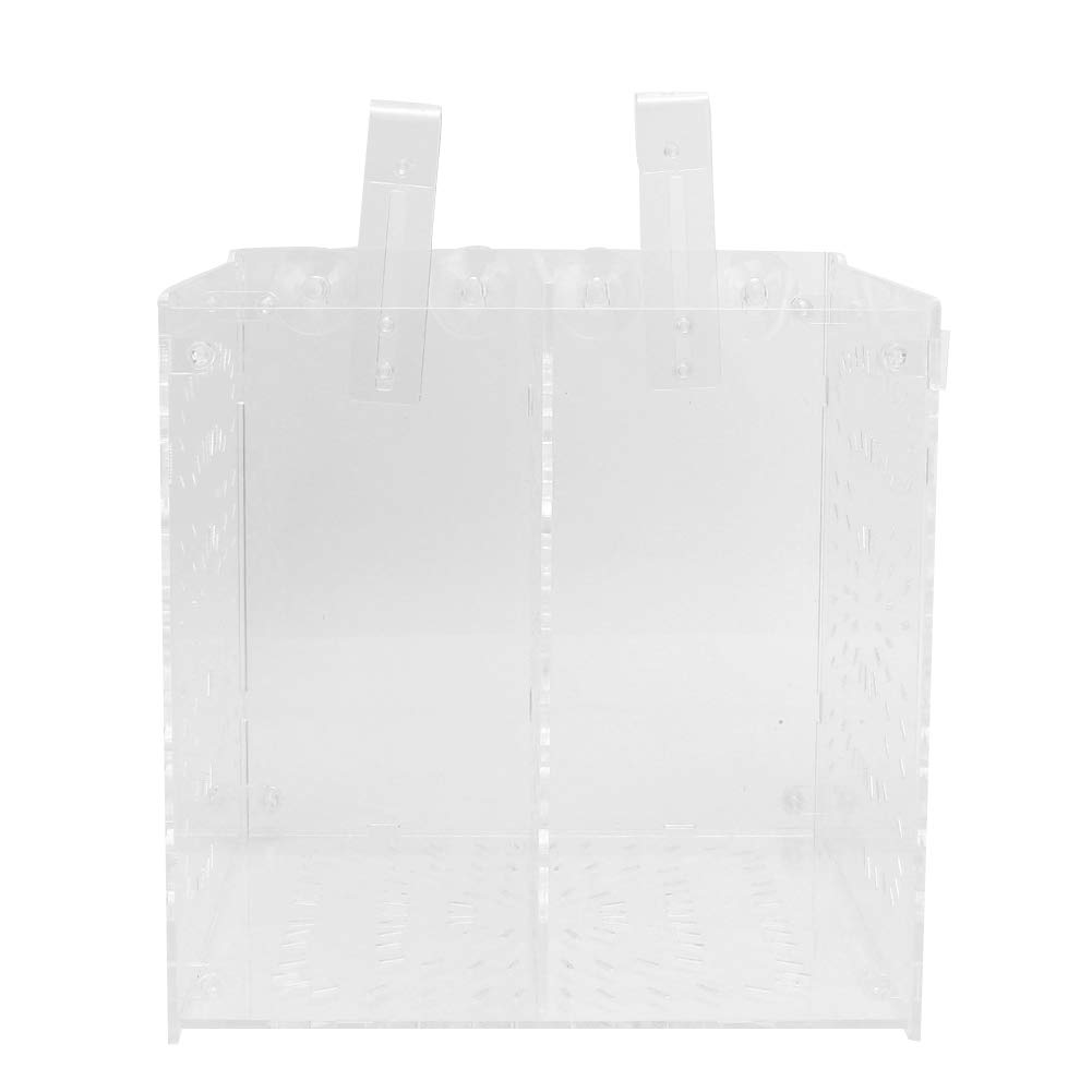 Aquarium Fish Breeder Box, Acrylic White Breeder Isolation Divider Hatching Boxes Fish Breeding Box Aquarium Fish Tank Hatchery Incubator Breeder Box Fish Breeding Tanks