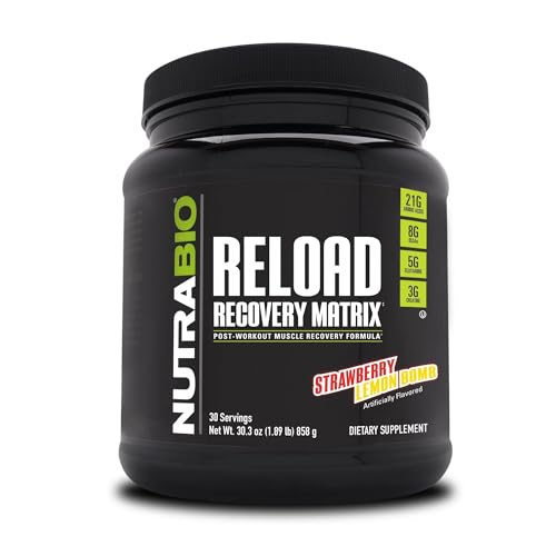 NutraBio Reload - Powerful Muscular Recovery Formula - Post-Workout ...
