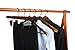 TOPIA HANGER Set of 6 Beautiful Coat Suit Jacket Wood Wooden Hangers, Premium Retro Finish with Extra-Wide Shoulder- 360° Black Hooks & Anti-Slip Bar CT02A