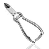 Mintfoot Professional Toenail Clippers  5 Inch Stainless Steel - Silver Thick Toe-Nail Clippers for Ingrown Toenails & Thick Nails
