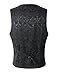 DarcChic Mens Gothic Vest Waistcoat Steampunk Victorian (XXXL, Black)