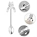 Skedee 6 Pcs Stainless Steel Coffee Spoon Love Cat Hanging Spoons Dessert Spoons Tea Coffee Scoops - 4 3/5 Inches