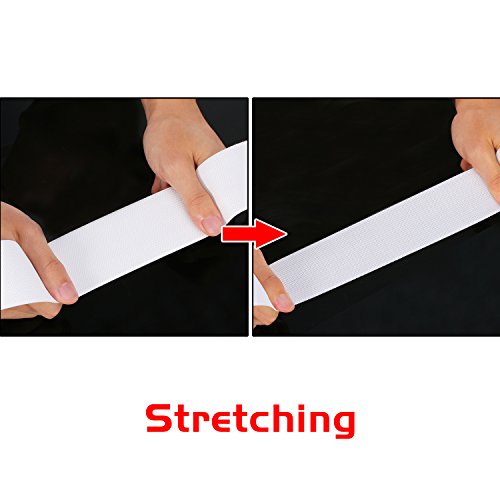 eBoot 11 Yard White Knit Elastic Spool (2 Inch)