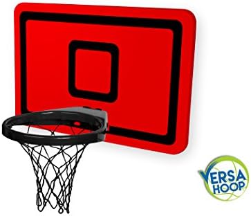 VersaHoop XL Mini Basketball Hoop Set (24" x 16") CLAMP ON Straight Poles with Ball: Trampoline, Boat, Pontoon, Pop Up Tent, RV, Backyard Game, Beach, Tailgate, Bunk Bed, Deck