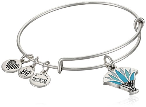 Alex and AniAlex and ANI Womens Blue Lotus EWB Bangle Bracelet, Expandable