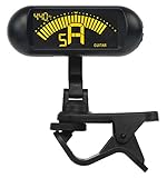 Luvay Clip-on Tuner with Guitar, Bass, Ukulele, Violin, Chromatic Tuning Modes, Pitch Calibration, Large Display