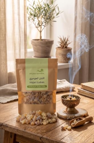 AFLORA NATURAL Hojari Luban – Premium Frankincense Resin Chunks | Natural Aromatic Incense for Home & Spiritual Use Nature Does It Better 100 gm
