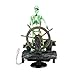 Delight eShop Action-Aquarium Skeleton Pirate Captain Ornament Fish Tank Landscape Decoration