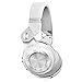 Bluedio T2s Bluetooth Headphones On Ear with Mic, 57mm Driver Rotary Folding Wireless Headset, Wired and Wireless Headphones for Cell Phone/TV/PC, 40 Hours Play Time (White)