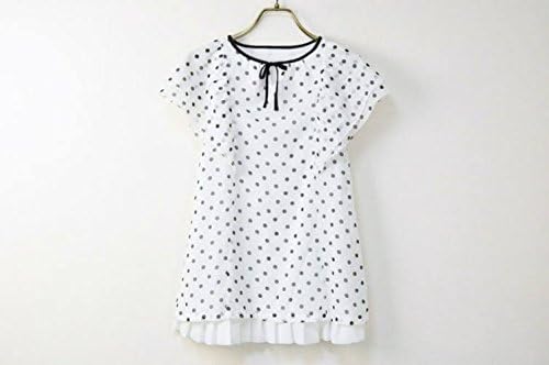Amazon Co Jp コムサデモード Comme Ca Du Mode 子供 ドット シフォン 半袖 フレアスリーブ ワンピース 110cm 白 黒 ブラック 女の子 キッズ トップス 服 ファッション小物