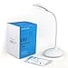 MAXOAK Dimmable Desk Lamp Kids Eye Care LED Table Lamp (Adjustable Gooseneck,Touch Sensitive Control,Lithium-ion Battery, USB Charging) for Home,Office,Bedroom,Reading,Studying,Working -White