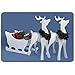 Woodcraft Project Paper Plan to Build Proud Reindeer and Sleigh Combo - Material Not Included