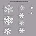 PARLAIM Christmas Snowflake Window Glass Cling Stickers, Large Size Santa Claus Xmas Trees Decals for Party Holiday Ornaments (201pcs -11 Sheets)