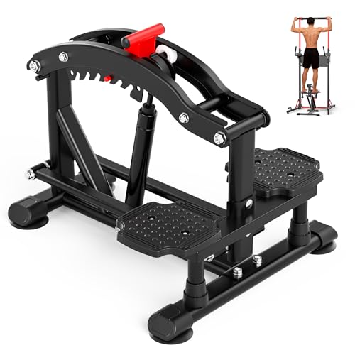 ONETWOFIT Freestanding Folding Pull Up Bar Power Tower Dip Station, Adjustable Height, 127-224CM Multifunctional Home Electric Station,Space Saving,Detachable
