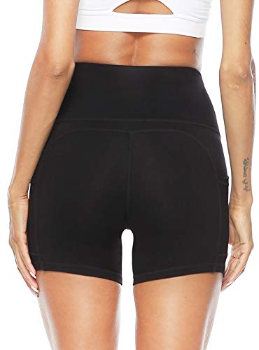 Persit Korte sportlegging voor dames, yogabroek, workout shorts, hoge taille, sportlegging met zakken - Image 3