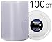zappy 100 Disposable Plastic Dessert Plates Premium Quality Plastic Plates, 6