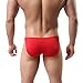 Sunward Men Ultra-Thin Breathable Briefs Sexy Underwear (M, Red)