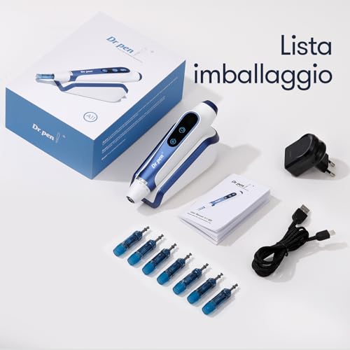 Dr.Pen Ultima A11 Microneedling Pen with Intelligent Sensor Base - Wireless Design - for Skin, Wrinkles, Scars and Stretch Marks