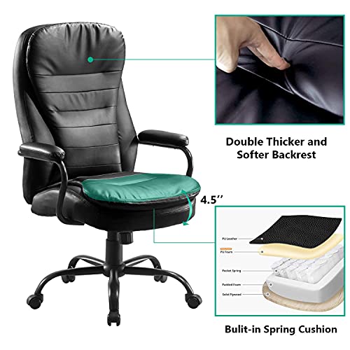 Amolife Big and Tall Office Chair/Heavy Duty Executive Computer Chair