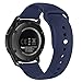 Kmasic Sport Band Compatible Samsung Galaxy Watch 46mm, Gear S3 Band, Soft Silicone Strap Replacement Wristband Compatible Samsung Galaxy Watch SM-R800NZSAXAR Smart Fitness Watch, Large, Ocean Blue