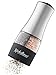 2-in-1 Electric Salt and Pepper Mill Battery Operated - Convenient One-Hand Operation, Refillable Base with Adjustable Coarseness - Sleek, Stylish Design
